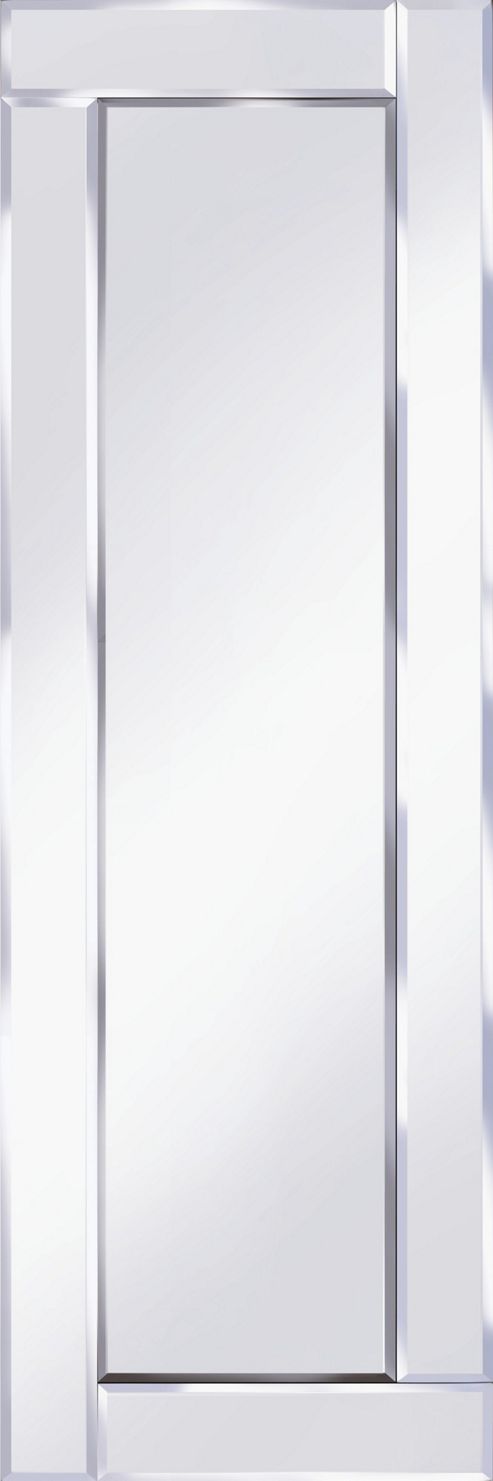 Image of Pharmore Ltd Classic Flat Bar Rectangle Mirror - Silver