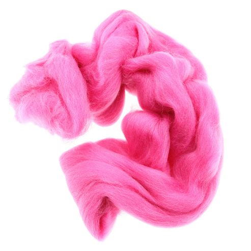Image of Dhf-r20 Magenta 20g Falkland Wool Tops