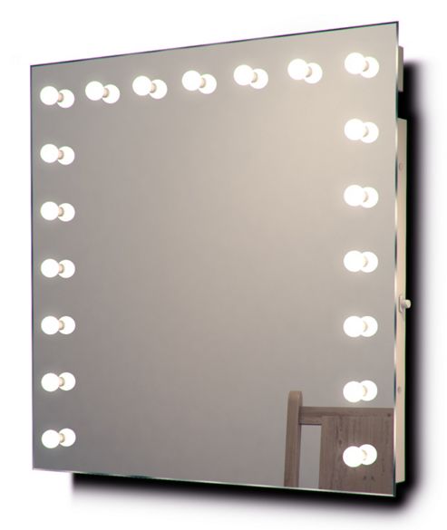 Image of Hollywood Makeup Dressing Room Mirror With Cool White Dimmable Led Lamps K94cw