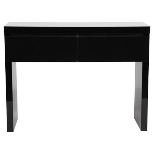 Image of Milan High Gloss Console Table, Black
