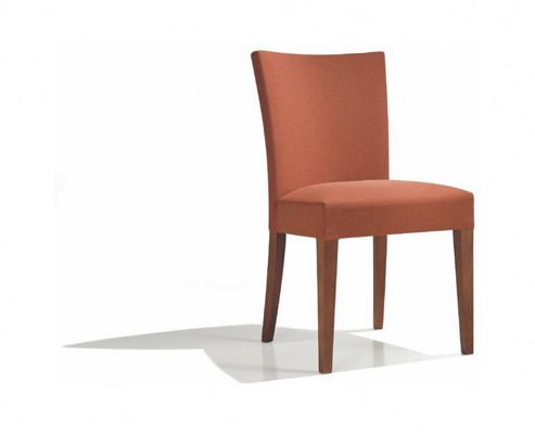 Image of Andreu World Opera Side Chair - Upholstered - 86.5cm X 51cm X 54cm - Fabric Field-white