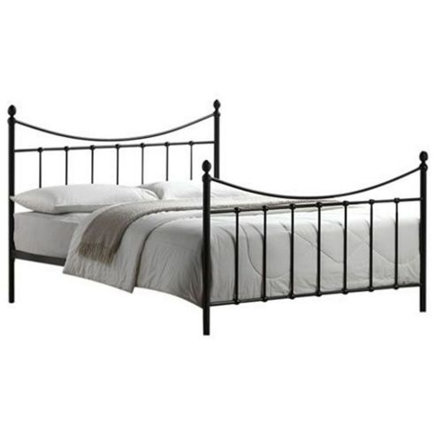 Image of Black Metal Bed Frame - King Size 5ft