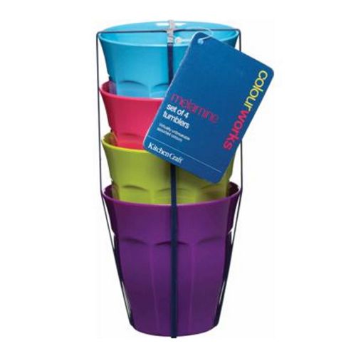 Image of Colourworks Melamine Tumblers, Set Of 4