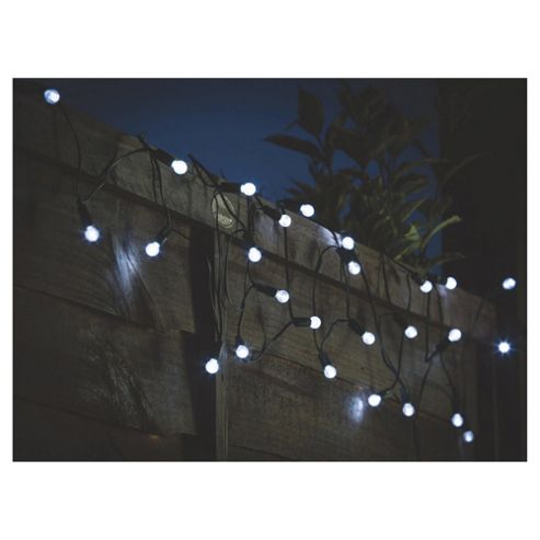 Image of Tesco 100 White Berry Solar String Light