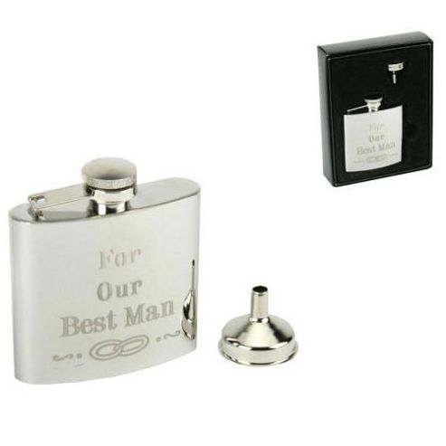 Image of Best Man Wedding Hip Flask