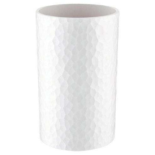 Image of Tesco Textured Plastic Tumbler, White
