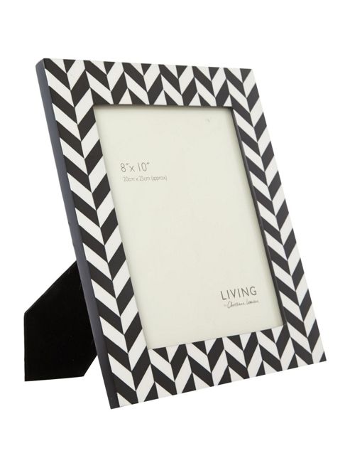 Image of Living By Christiane Lemieux Black And White Resin Frame 8x1