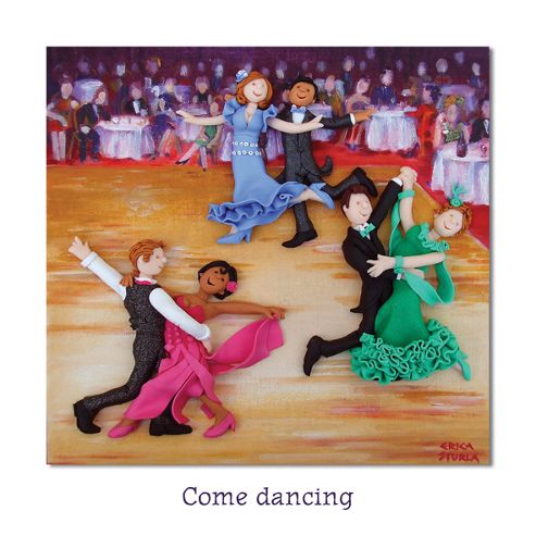 Image of Holy Mackerel Come Dancing Greetings Card