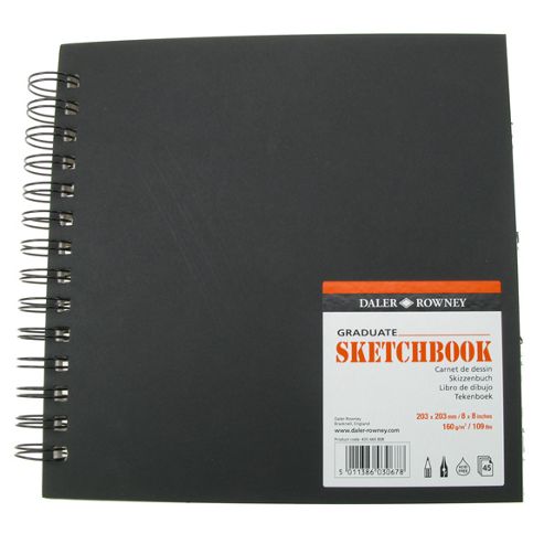Image of Daler Rowney Graduate Sketchbook Value - 203mm X 203mm
