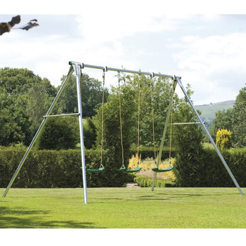 Image of Tp Triple Giant Swing Frame With 3 Deluxe Swing Seats