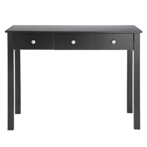 Image of Valufurniture Florence Black 3 Drawer Dressing Table