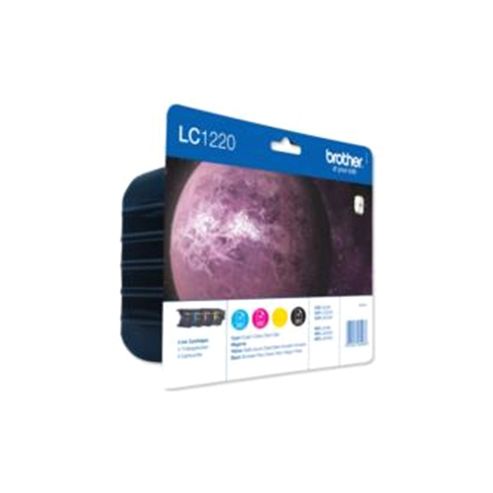 Image of Brother Lc1220 Value Pack (4 Cartridges: Cyan/yellow/magenta/black) For Brother Dcp-j525w / Dcp-j725dw / Dcp-j925dw / Mfc-j280w / Mfc-j430w /