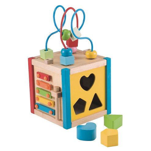 Image of Elc Mini Wooden Activity Cube