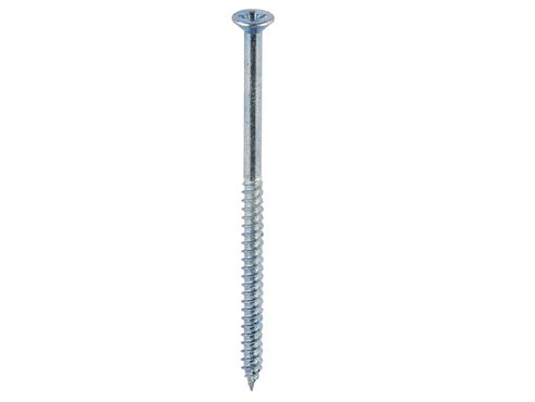 Image of Basic 10704 Csk Woodscrews Bzp 1 1/2in No8x200