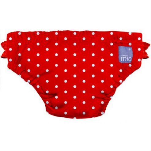 Image of Bambino Mio Swim Nappy (small Red Polka Dot 5-7kg)