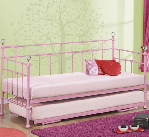 Image of Jessica Day Bed With Trundle - Pink