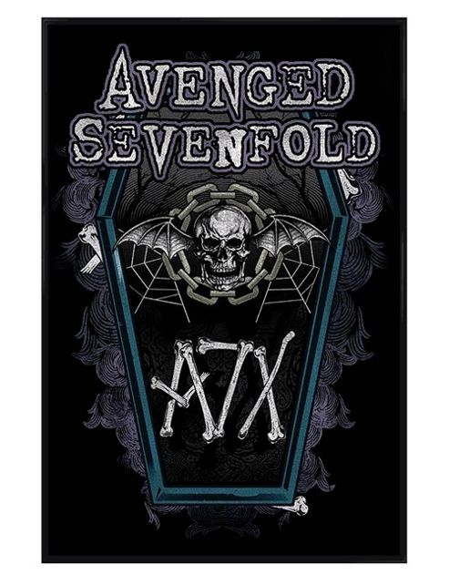Image of Avenged Sevenfold Gloss Black Framed Chain Coffin A7x Poster
