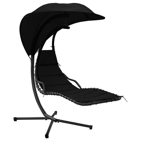 Image of Bentley Garden Helicopter Swing Chair - Black