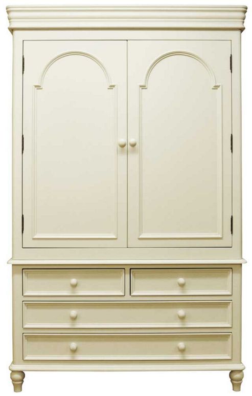 Image of Ultimum Chateau Off White 4 Drawer Gents Wardrobe