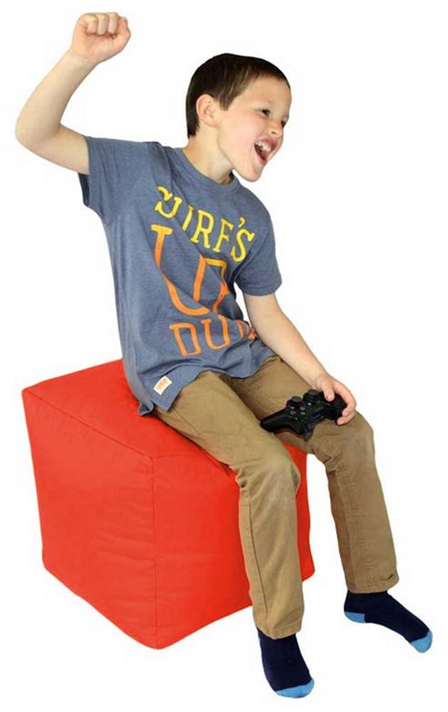 Image of Valufurniture Cube Red Bean Bag