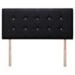 Sparkle Headboard Black Faux Suede , Double