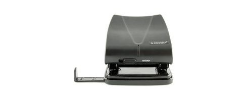 Image of Q Connect Standard Duty Hole Punch Black