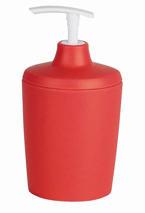Image of Spirella Lemon-opaque Soap Dispenser - Red