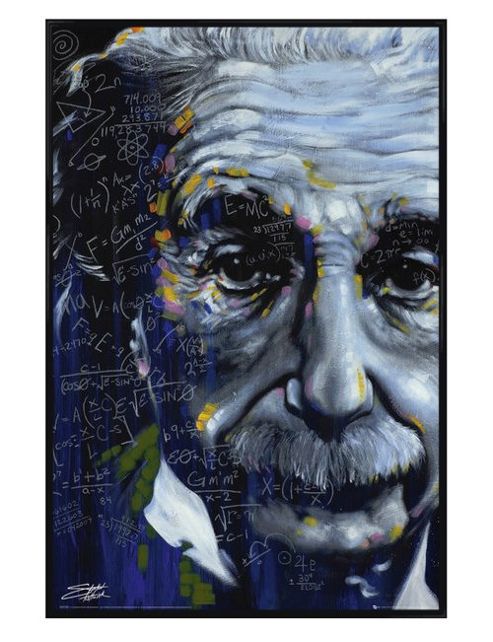 Image of Stephen Fishwick Gloss Black Framed It's All Relative Poster