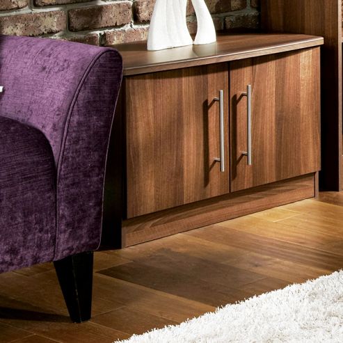 Image of Welcome Furniture Living Room Low 2 Door Unit - Noche