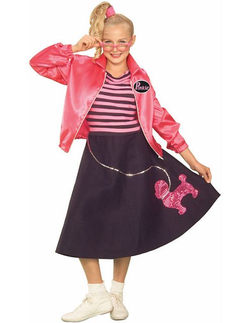 Image of Teen Pink Poodle 50s Costume