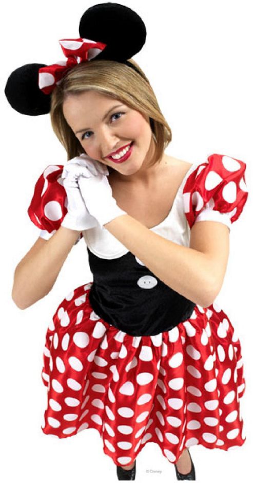 Image of Minnie Mouse - Adult Costume Size: 8-10