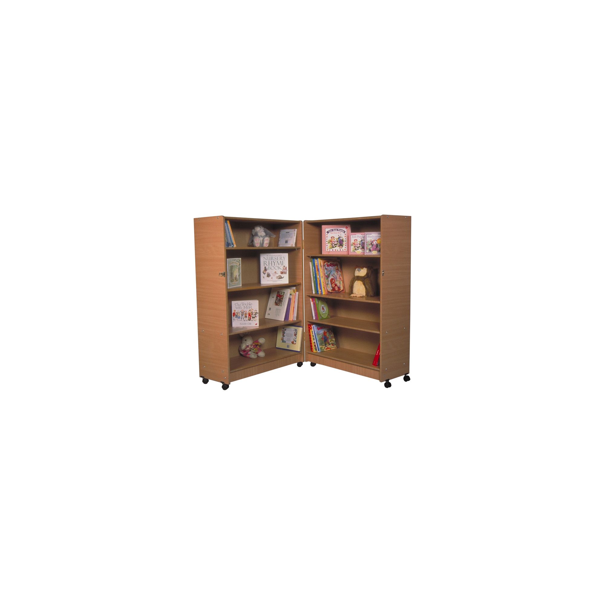 Twoey Toys Hinged Bookcase with Four Shelves - Beech at Tesco Direct