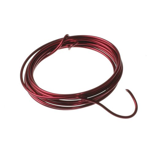Image of Aluminium Wire - 2.0mm - 2mt - Red