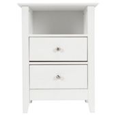 Winton 2 Drw Bedside Table, White