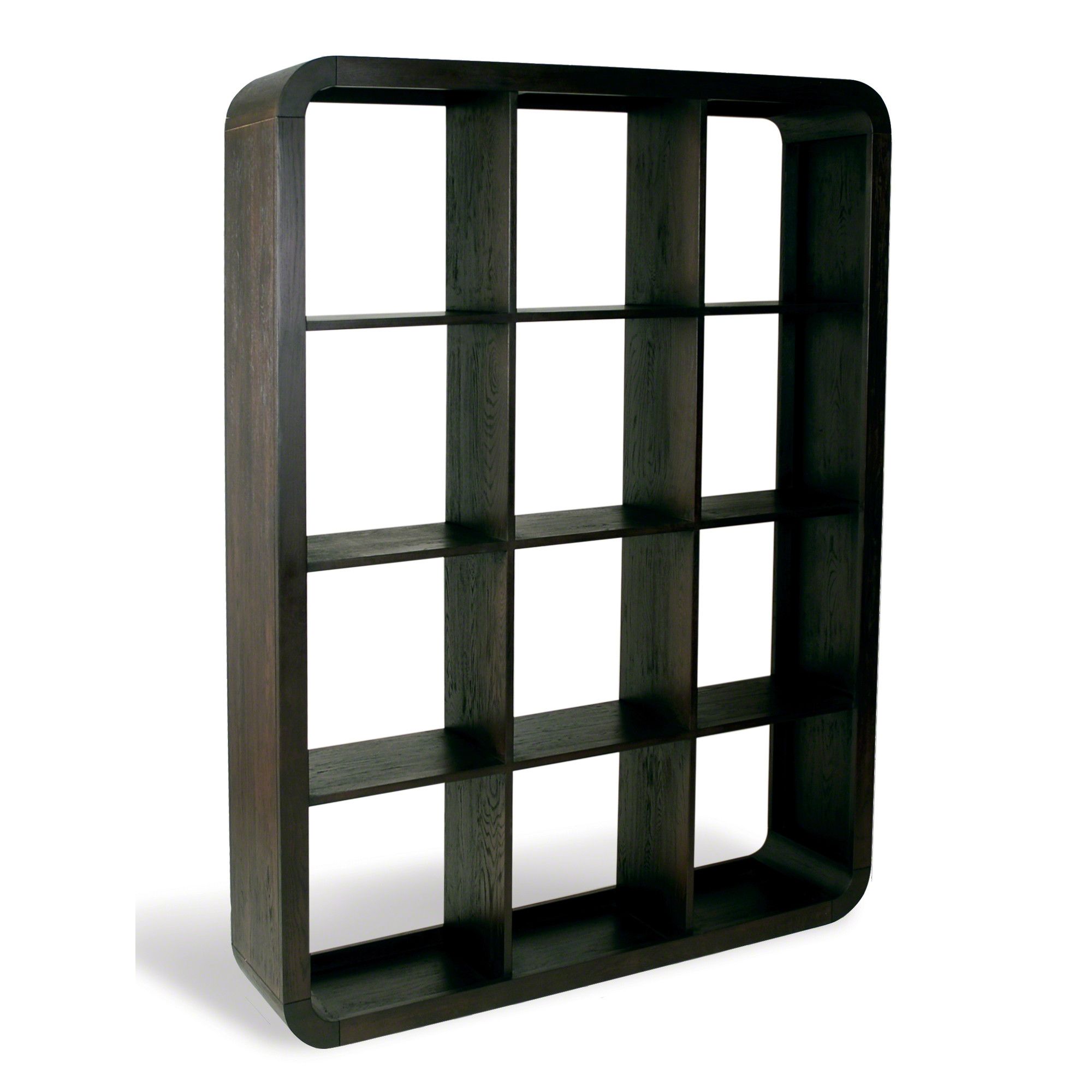 Oceans Apart Cadence Dark Oak Living 12 Hole Shelf Unit at Tesco Direct