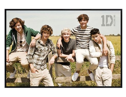 Image of One Direction Gloss Black Framed Better With U 1d Poster