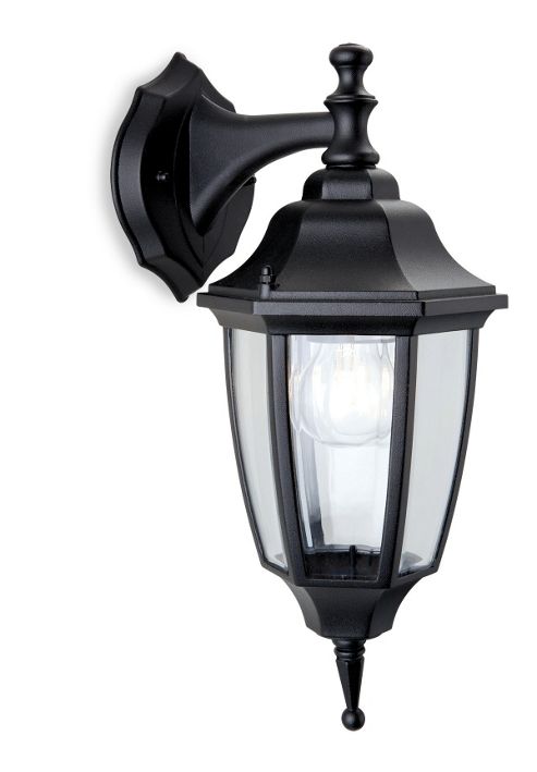 Image of Firstlight Faro Downlight Outdoor Wall Lantern In Black
