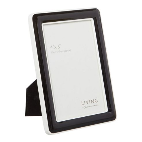 Image of Living By Christiane Lemieux Enamel Photo Frame 4x6 Black