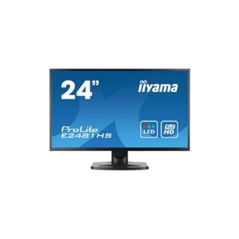 Image of Iiyama Prolite E2481hs (23.6 Inch) Led Backlit Lcd Monitor 1000:1 250cd/m2 (1920x1080) 2ms D-sub/dvi-d/hdmi (black)