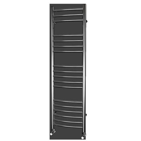 Image of Urbane Designs Curvo Curved Traditional Heated Towel Rail - 120 Cm H X 35 Cm W X 13 Cm D