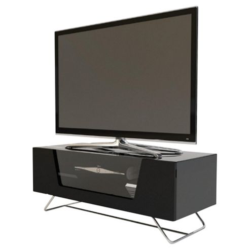 Image of Alphason Chromium Black Tv Stand For Up To 50 Inch Tvs