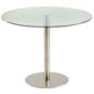 HND Metropolitan Helsinki Round Kitchen / Casual Dining table - 60 cm / Clear Glass