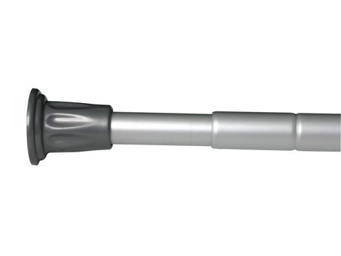 Image of Croydex Ad102000 Shower Curtain Rod Silv 8ft6in