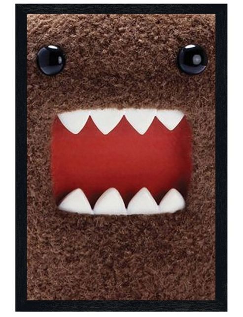 Image of Domo Black Wooden Framed Extreme Close Up Poster