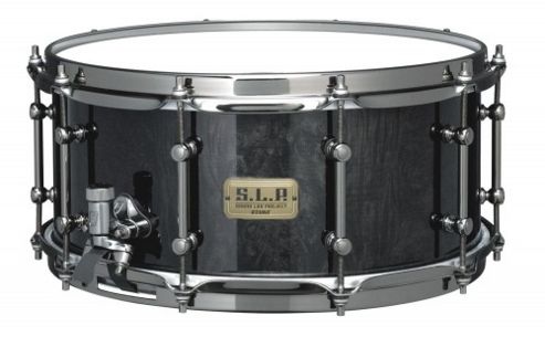 Image of Tama Lmb1465 Slp 14x6.5in Maple Snare (maple Burl W/black Nickel Hardware)