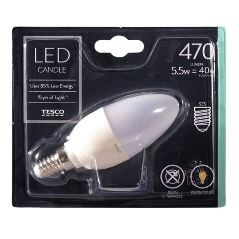 Image of Tesco Led Star Candle 40w E14 Small Edison Screw Light Bulb