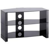 Alphason Gloss Black TV Stand for up to 37 inch TVs