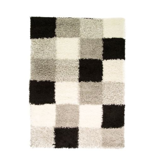 Image of Nordic Andes Black/white/grey 160x230 Cm Shaggy Rug