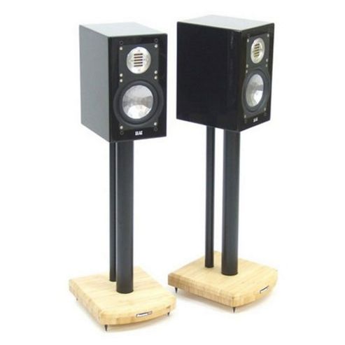 Image of Moseco 5 Black And Bamboo Speaker Stands