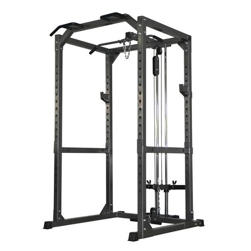 Image of Bodymax Cf475 Heavy Power Rack With Lat/low Pulley